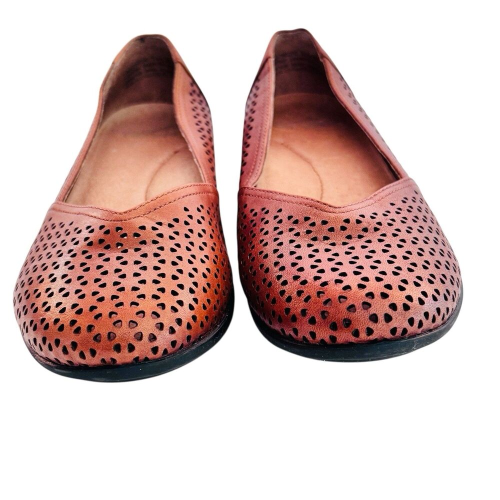 Dansko Women’s Neely Ballet Flats Shoes Perforated Leather Brown Comfort Sz 5.5 - Picture 4 of 11